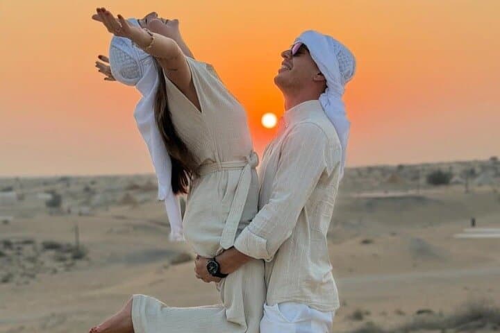 VIP Evening Desert Safari in Dubai: Red Dunes Sunset, Dune Bashing & BBQ photo 2