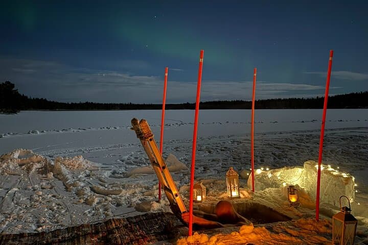 Wilderness Sauna & Ice Dip: Private Lapland Evening from Levi photo 5