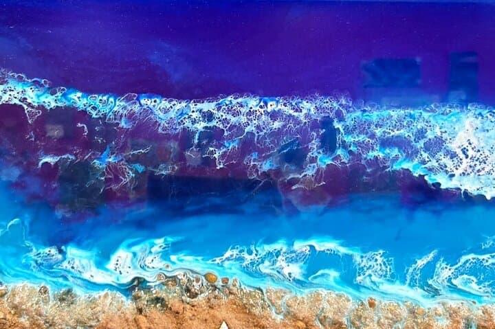 Houston Resin Beach Scene Class: Instructor-Led Coastal Resin Workshop