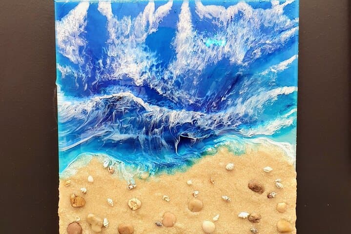 Houston Resin Beach Scene Class: Instructor-Led Coastal Resin Workshop photo 6