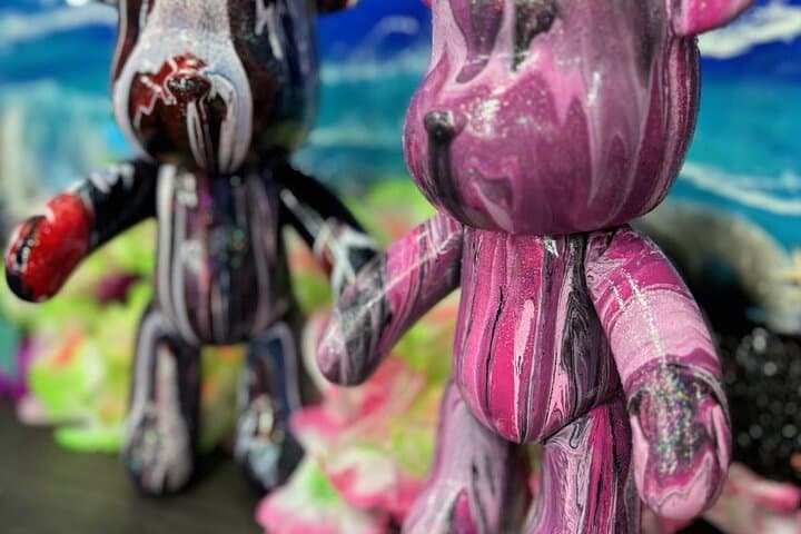 Create a Fluid Bear: 1-Hour Acrylic Pour Workshop in Houston photo 4
