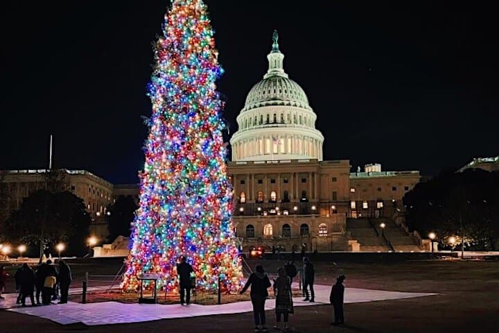 Moonlit Monuments: Washington DC Holiday Lights Night Tour