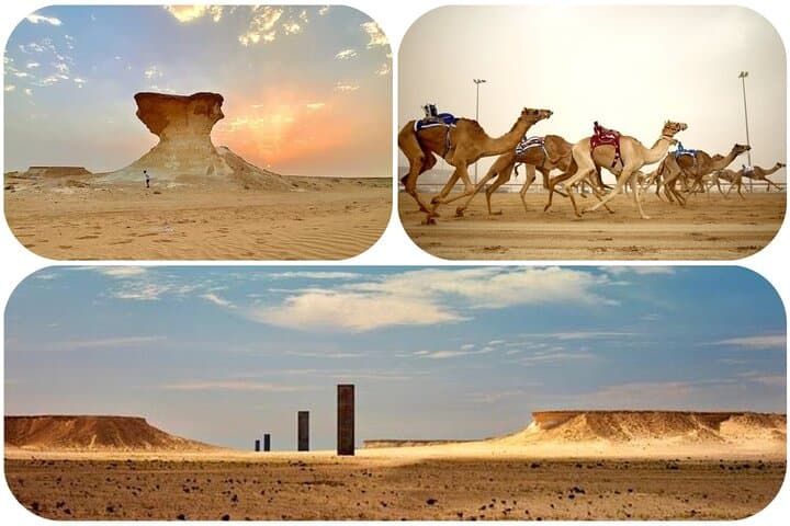 West Qatar Desert Tour: Richard Serra Sculpture & Mushroom Rocks