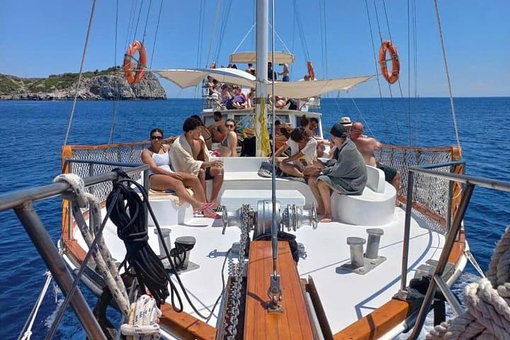 Rhodes Sunset Cruise: Unlimited Aperol Spritz, Snorkel at Kalithea & Coastal Views photo 4