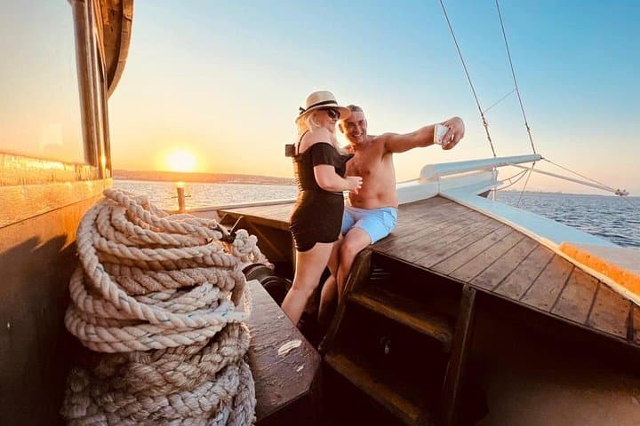 Rhodes Sunset Cruise: Unlimited Aperol Spritz, Snorkel at Kalithea & Coastal Views photo 1
