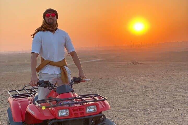 Giza Pyramids to Nile Dinner Cruise: Quad Bike, Camel Ride & Evening Cruise in One Day photo 1