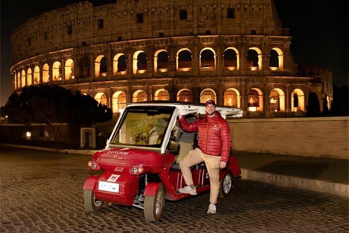 Rome by Night Golf Cart Tour — Spanish Steps to the Colosseum After Dark