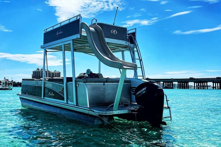 Shared Pontoon Tour to Crab Island — Slide, Paddle & Snorkel in Destin photo 2