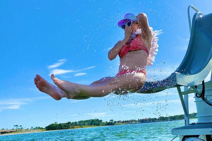 Shared Pontoon Tour to Crab Island — Slide, Paddle & Snorkel in Destin photo 6