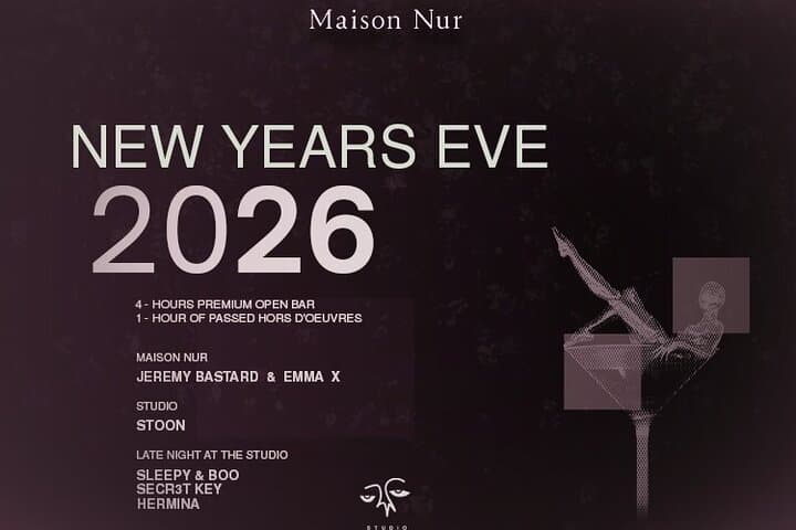 Celebrate New Year’s Eve 2026 at Maison Nur: Open Bar, DJs & Midnight Toast in NYC photo 1