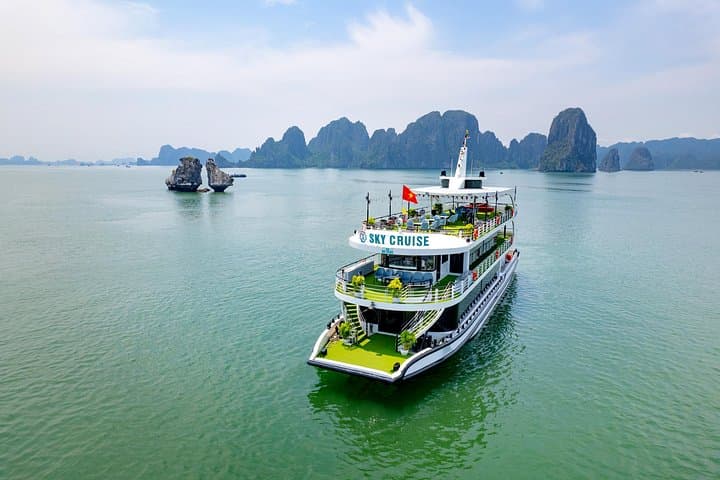 Ha Long Bay Luxury Day Cruise: Cave Kayaking, Ti Top & Sunset Party from Hanoi photo 1