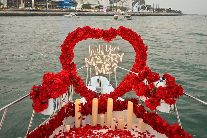 Luxury Private Yacht Proposal in Dubai Marina — Romantic Sunset Cruise photo 3