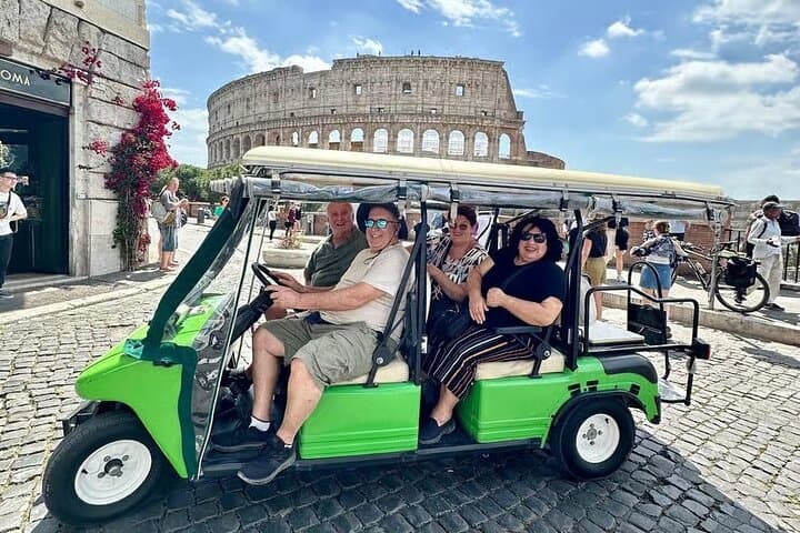 Golf Cart Through Imperial Rome: Colosseum to Vatican in 3 Hours