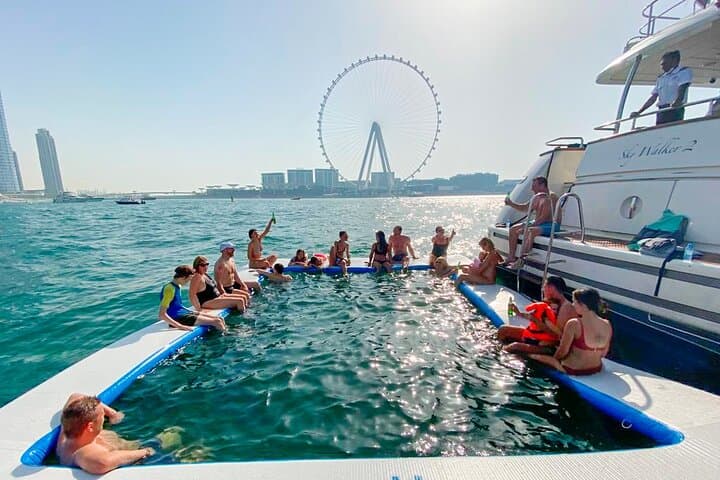 Dubai Harbour Yacht Cruise with Waterslides & BBQ — Palm Jumeirah Views photo 4
