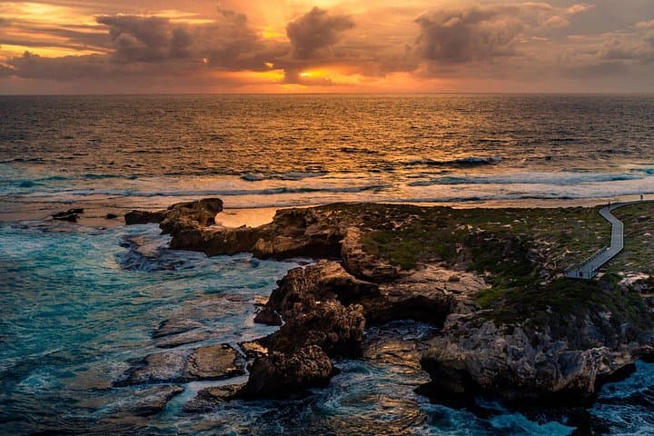 Rottnest Island Sunset & Cathedral Rocks Seal Viewing: West End Bus Tour