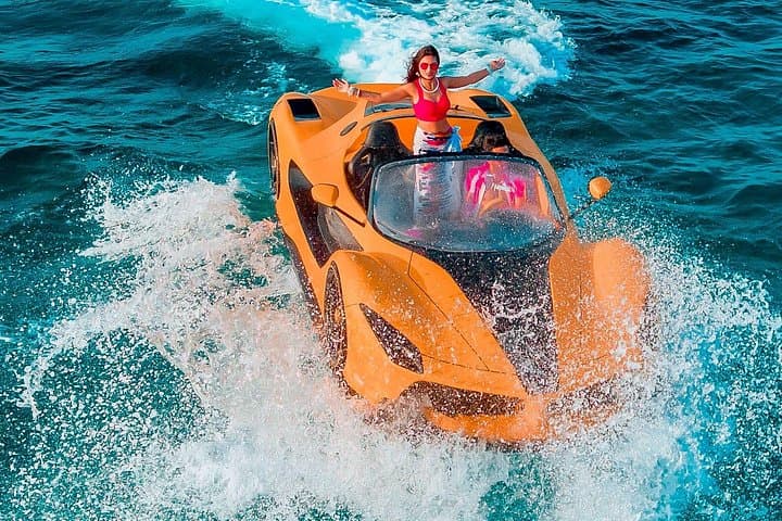 Zanzibar JetCar Experience: Kendwa Floating Sports Car with Drone Video photo 1