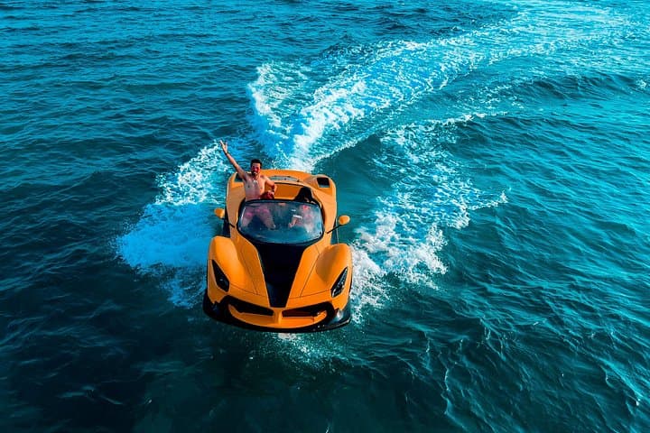 Zanzibar JetCar Experience: Kendwa Floating Sports Car with Drone Video photo 4