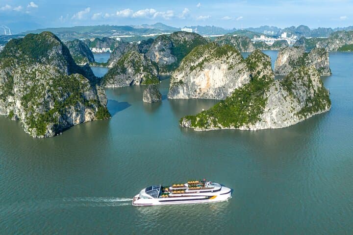 Luxury Dolphin Day Cruise in Halong Bay — Panoramic Views & Pool photo 2