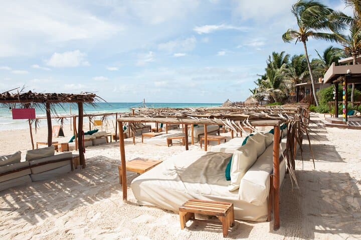 La Zebra Beach Club Experience in Tulum: Beach Beds, Rooftop Views & Coastal Cuisine