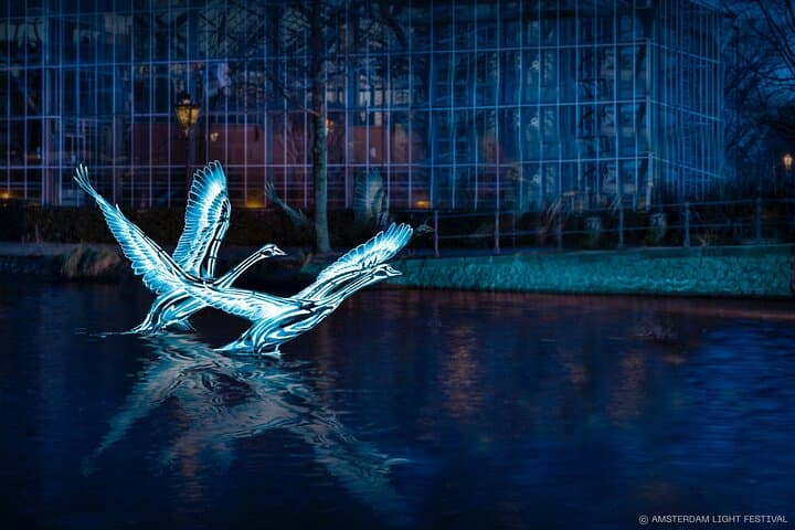 Amsterdam Light Festival Canal Cruise with Unlimited Drinks and Live Commentary