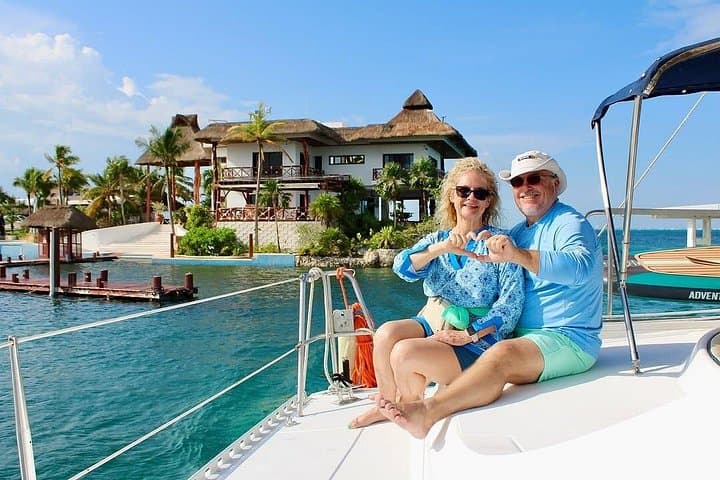 Isla Mujeres Catamaran Cruise: Snorkel, Open Bar & Sunset from Puerto Morelos photo 4