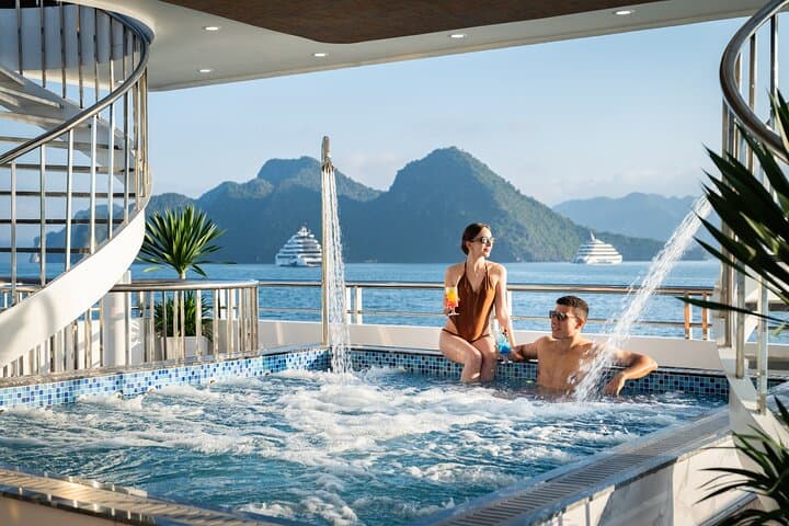 Ha Long Bay Luxury Hercules Grand Cruise — Day Trip from Hanoi with Kayaking & Buffet