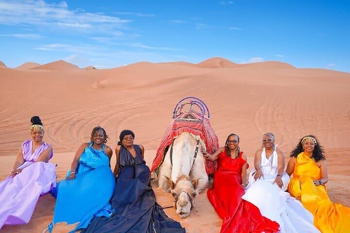 Desert Flying Dress Photoshoot in Dubai — Luxury Dune Portrait Experience photo 2