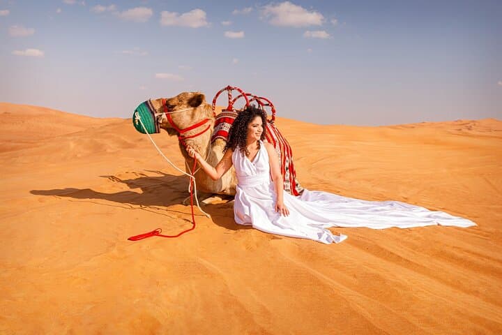 Desert Flying Dress Photoshoot in Dubai — Luxury Dune Portrait Experience photo 5