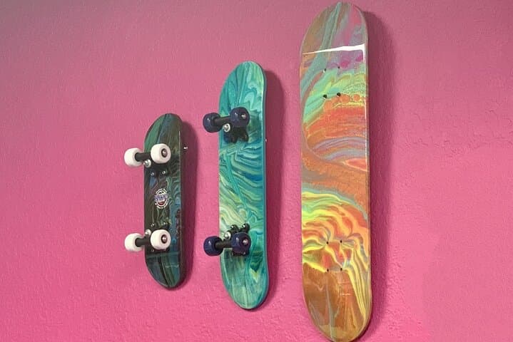 Fort Lauderdale Fluid Art Skateboard Workshop — Create a Custom 17” Board photo 4