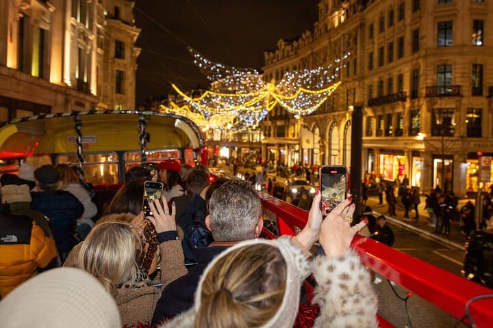 London Christmas Lights Tour on a Vintage Double-Decker Bus photo 4