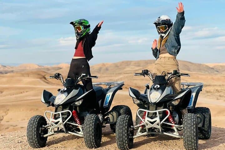 Agafay Desert Evening: Quad Ride, Sunset Camel Trek & Berber Dinner Under Stars