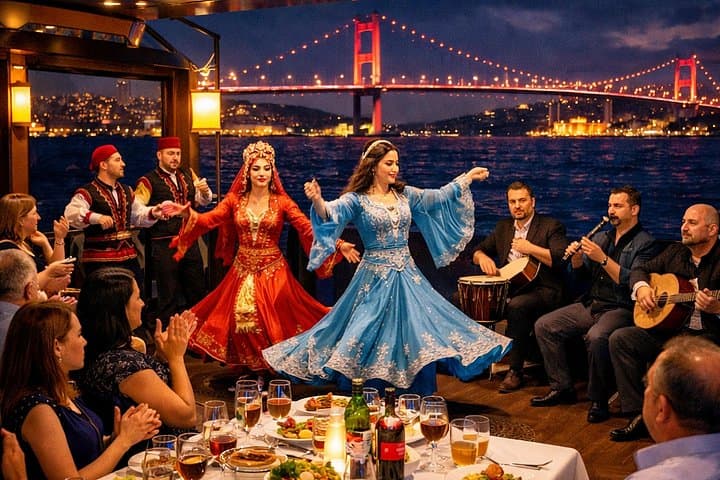 Bosphorus Dinner Cruise: Nighttime Cruise and Turkish Night Show in Istanbul photo 2