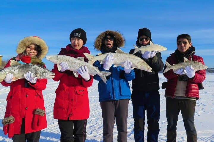 Traditional Indigenous Ice Fishing on Great Slave Lake | Yellowknife Winter Experience photo 5