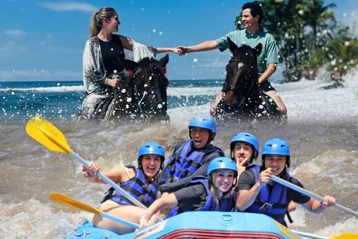 Black-Sand Horse Ride and Ayung River Rafting: Full-Day Bali Adventure photo 1