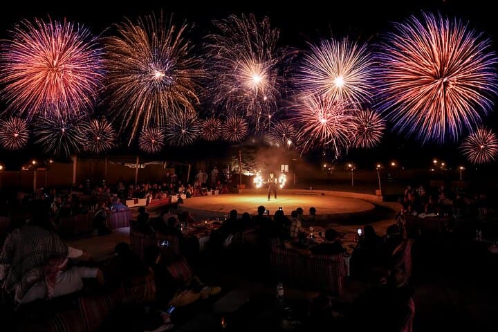 VIP New Year's Eve Desert Celebration at Sahara Desert Fortress — Fireworks, 7-Star Fire Show & Gourmet Dining