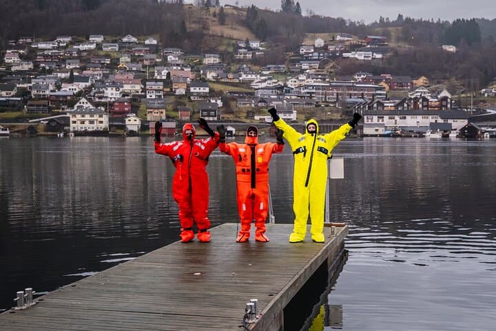 Winter Fjord Floating in Norheimsund: Immersion Suit Experience on Hardangerfjord photo 3