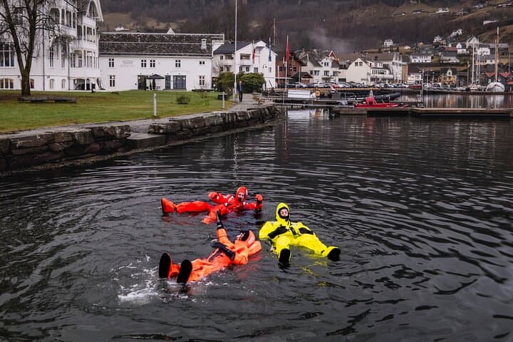 Winter Fjord Floating in Norheimsund: Immersion Suit Experience on Hardangerfjord photo 5