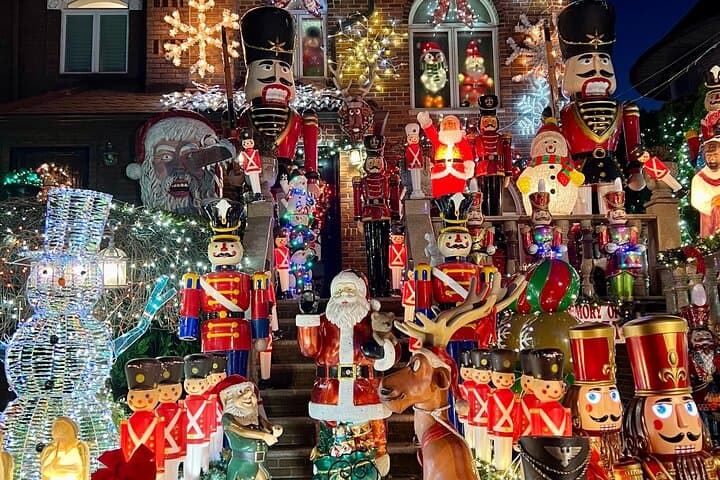 Dyker Heights Christmas Lights Tour: NYC Holiday Lights & DUMBO Skyline Evening photo 1