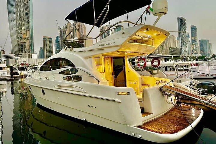 Dubai Marina Private Luxury Yacht Charter: 3-Hour VIP Cruise Past Palm and Burj Al Arab photo 2