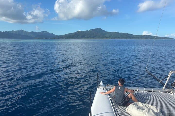 Private Sunset Sail in Raiatea: Catamaran Cruise with Bora Bora Views photo 5