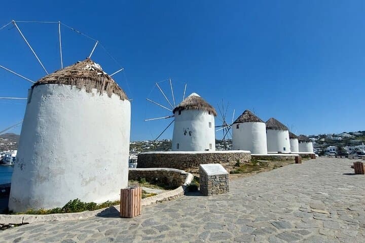 Mykonos Private Highlights Tour: See It All — Beaches, Villages & Windmills