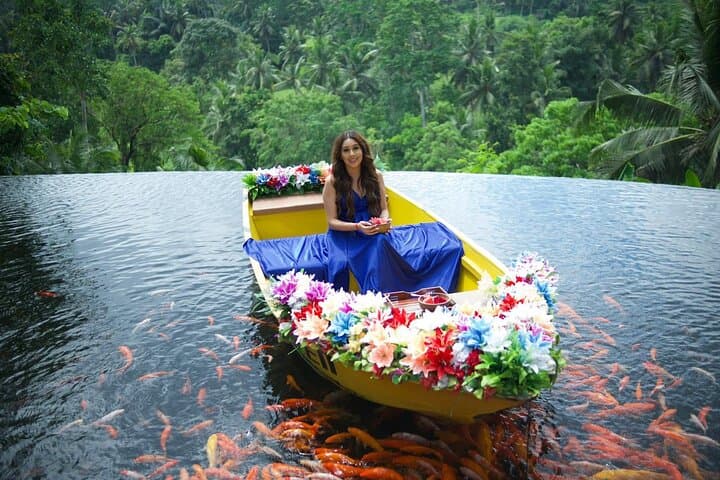 Ubud Full-Day: Bali Swing, Koi Boat, Monkey Forest & Kanto Lampo Waterfall photo 2