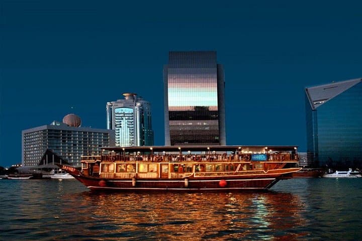 Dubai Creek Dhow Cruise Dinner: Historic Night Cruise with Buffet & Tanoura Show photo 1