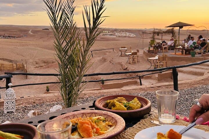 Agafay Desert Sunset Camel Ride and Dinner: Sunset, Camels & Camp Cuisine Near Marrakech