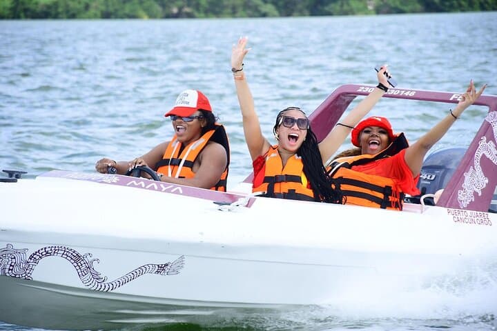 Cancun Reef Snorkeling & Jungle Speedboat Adventure with Mayan Ceremony photo 4