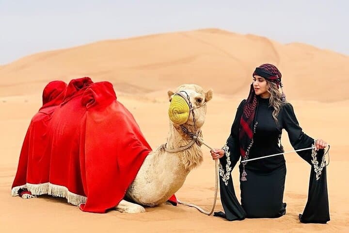 Red Dunes Evening Desert Safari in Dubai — Dune Bashing, Camel Ride & BBQ