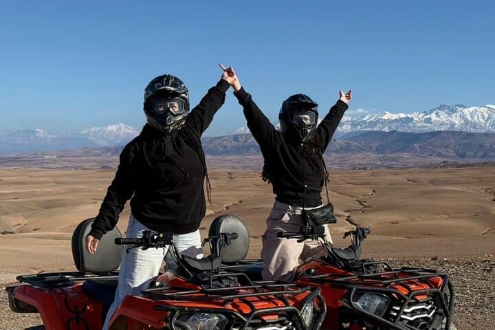 Agafay Desert Quad Biking and Sunset Camel Trek from Marrakech