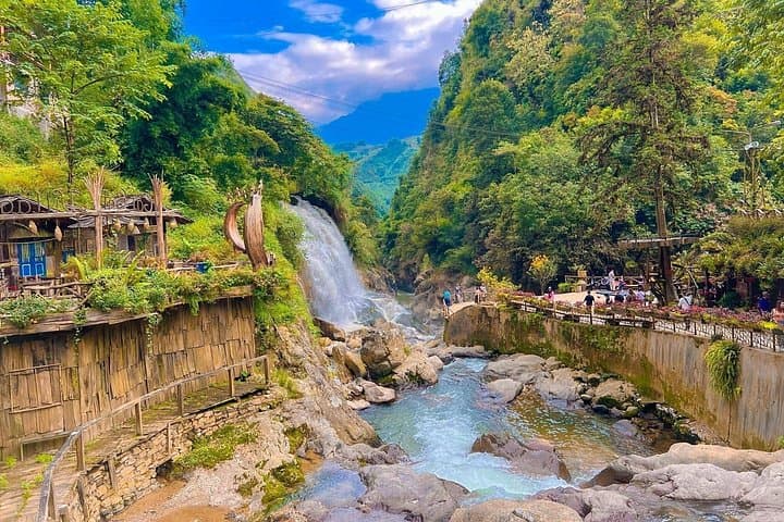 Half-Day Cat Cat Village Trek from Sapa — Black Hmong Culture & Waterfall Walk