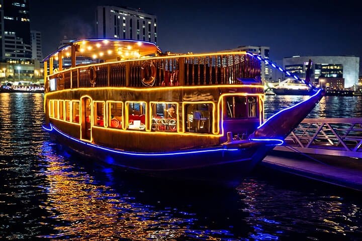 Doha Starlight Dhow Dinner Cruise — Evening Corniche Cruise with Skyline Views