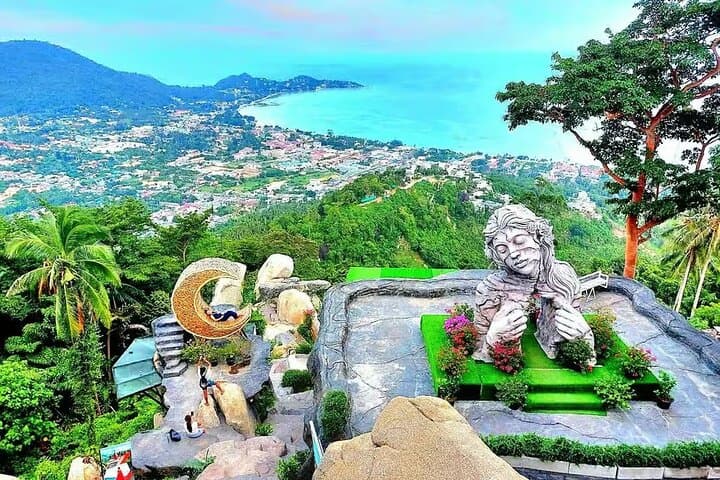 Overlap Stone Koh Samui Cultural Path: Big Buddha, Waterfall & Lamai Rock Formations